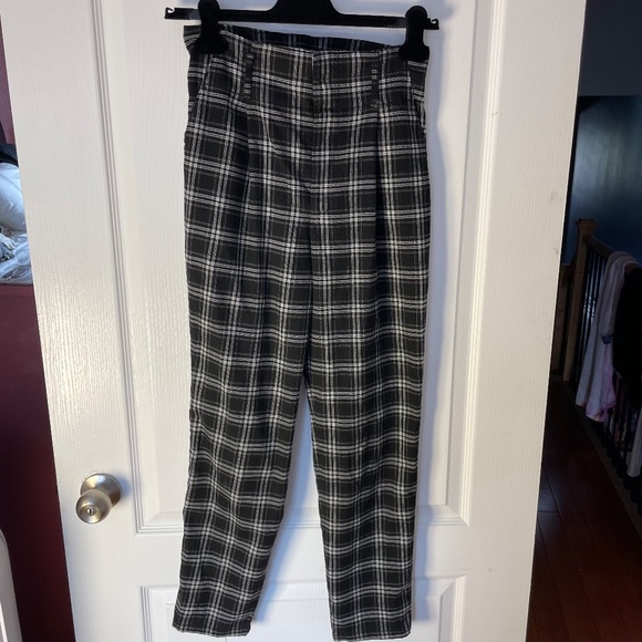 Sz XS Ultra Highrise Pants Black and White Check - Picture 2 of 9